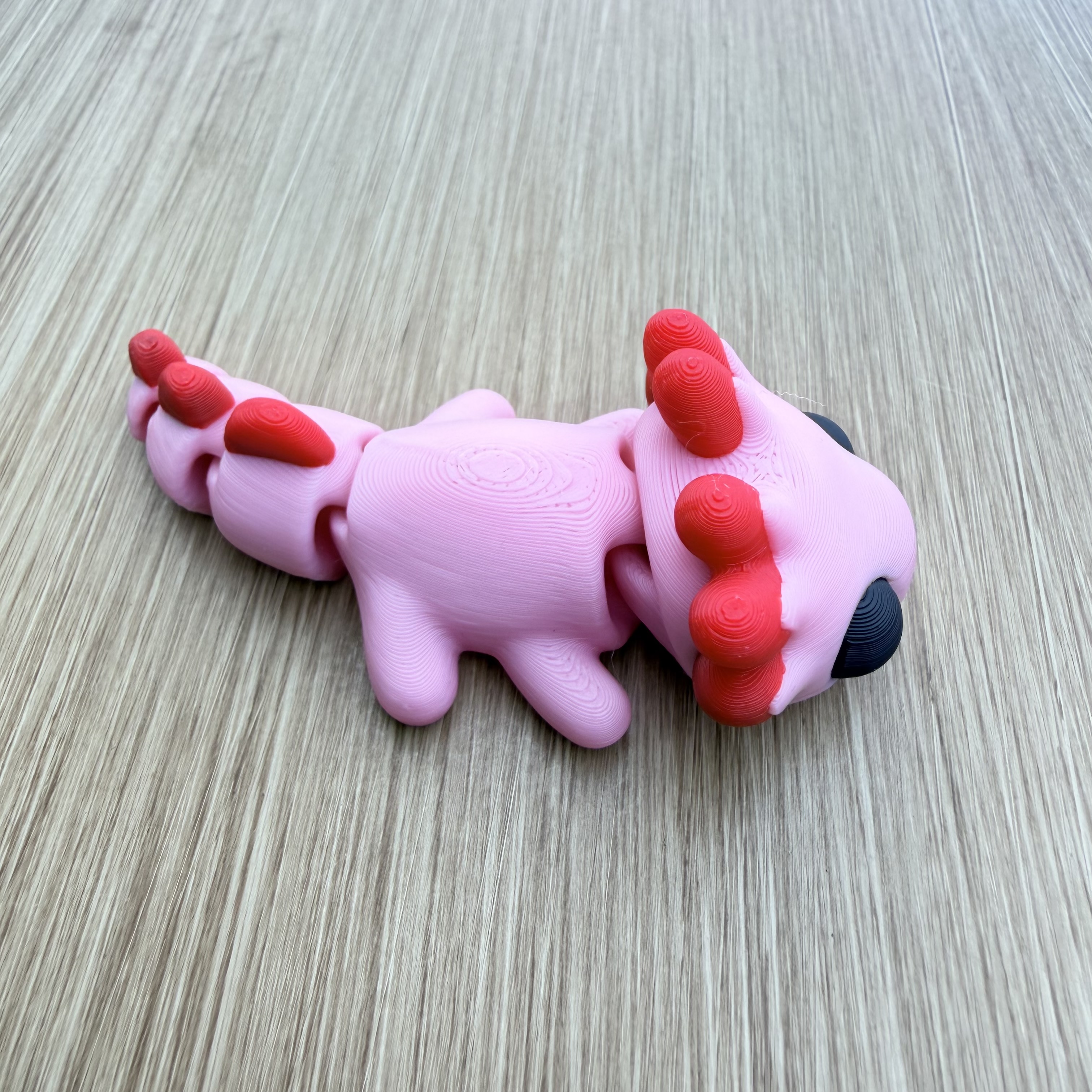 Axolotl flexi Albinos rosé, Figurine